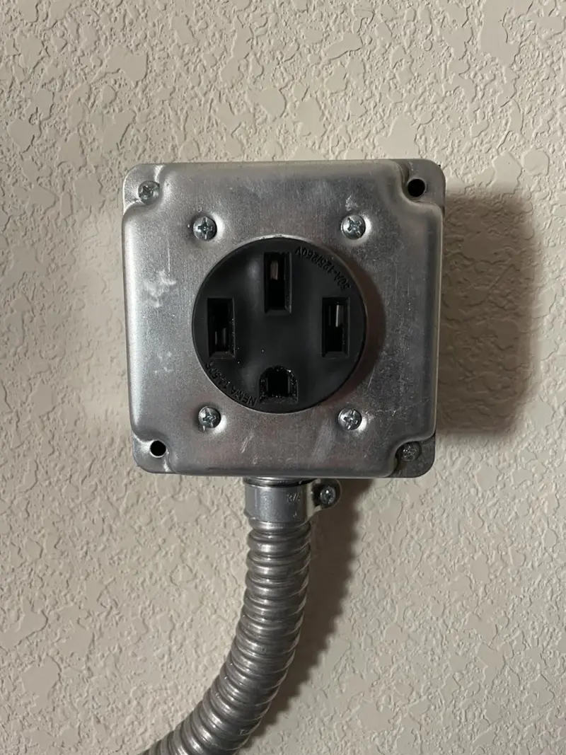 NEMA 14-50 outlet installed for Electrical Panel Upgrade in Brookfield
